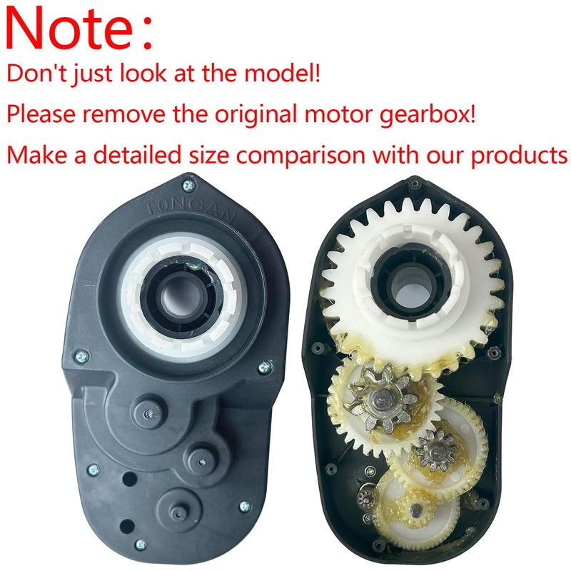 BUMPKAI 24 Volt RS555 35000RPM High Torque Power Wheels Motor Gearbox Upgrade Suitable for Realtree 24v UTV Parts/Dynacraft Disney/Batman Quad Parts/Dune Racer Motor,18V - Image 5